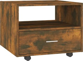 vidaXL Măsuță de cafea, stejar fumuriu, 55x55x40 cm, lemn prelucrat