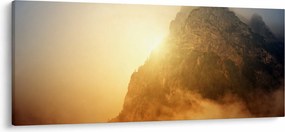 Tabloului muntelui în ceață (120x50 cm)