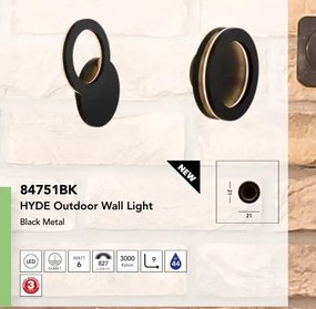 Aplica de perete exterior Hyde LED