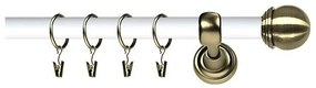 Galerie duo - TODI MAX /19 - ALB LUCIOS + AUR ANTIC (Alege marime: 280 cm)