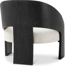 Fotoliu LUX Furnir Stejar Gri Carbune, Zephira