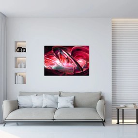 Tabloul fractalilor în roșu (90x60 cm)