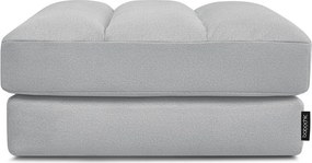 Taburet gri deschis cu tapițerie din catifea Sierra – Bobochic Paris