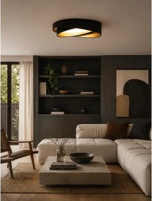 BRILAGI - Corp de iluminat LED dimabil VELVET TWIST LED/36W/230V CCT Ø 65 cm WT negru/auriu + telecomandă