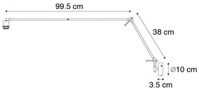 Aplică modernă neagră reglabilă - Blitz
