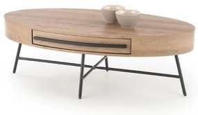 Masa de cafea Carolina, stejar auriu / negru