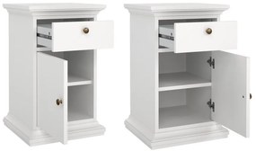 Noptieră Provence II, alb