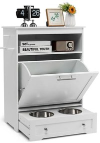 Dulap din lemn pentru hrănirea animalelor de companie