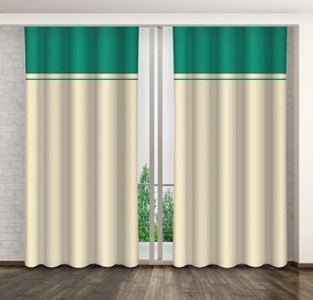 Draperii decorative în două culori cu suspensie de prindere Lungime: 250 cm