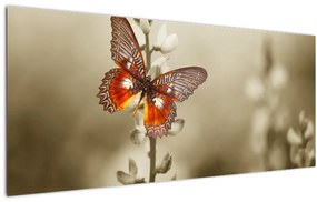 Tablou cu fluture (120x50 cm)