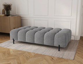Taburet Tapitat cu Picioare Ferivo, gri bouclé – Royal 03