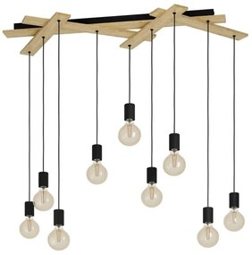 Lustră pe cablu MONMOUNT 9xE27/40W/230V Eglo 43641