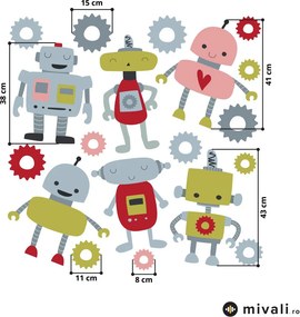Autocolante de perete - Roboți II.