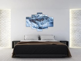 Tablou - Râu iarna (150x105 cm)