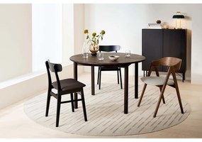 Masă de dining maro rotundă extensibilă din lemn de stejar ø 120 cm Noor – Hammel Furniture