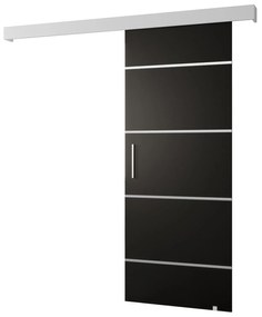 Uși culisante 70 cm Slavdro 4 (negru mat + alb mat). 1108757