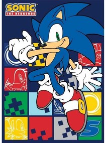 Sonic Ariciul Blue Blur pătură polară 100x140cm