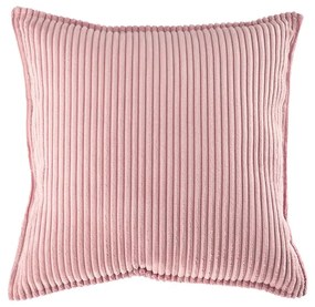 Pernă decorativă pentru copii roz cu tapițerie din catifea reiată Block – Wigiwama
