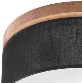 Plafonieră Brilagi BELLADONNA 2xE27/15W/230V d. 40 cm negru/stejar