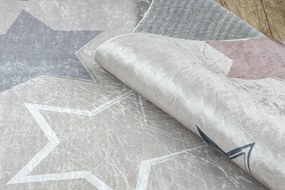BAMBINO 48130 covor lavabil Stele pentru copii anti-alunecare - bej / gri