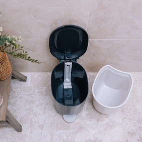 Coș de gunoi gri închis cu pedală din plastic 3,5 l – Addis