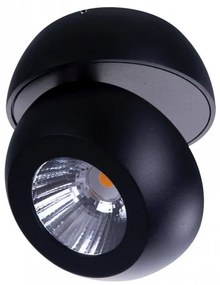 Spot LED aplicat directionabil de tavan/plafon OJOS 1 negru
