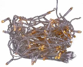 Lumină de ploaie de Crăciun 5 m, 144 LED-uri, alb cald, cu t
