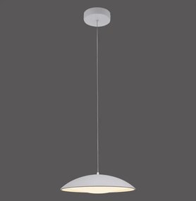 Schöner Wohnen LENTE 14606-16 – lampă suspendată LED dimabilă pe cablu, 17 W, 230 V, Ø 40 cm, albă