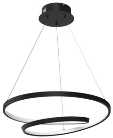 Lustra, candelabru LED design modern Lucero negru