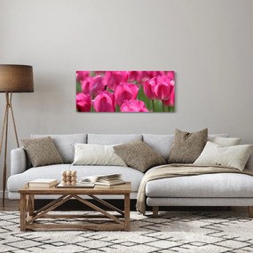 Tablou - Lalele roz (120x50 cm)
