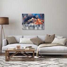 Tablou pe sticlă - Ilustrație de sweathouses (70x50 cm)