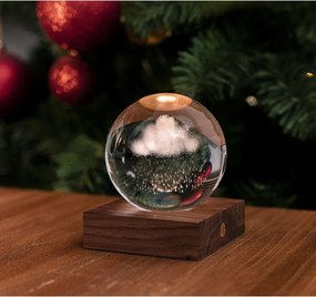 Decorațiune luminoasă maro închis cu USB Amber – Gingko