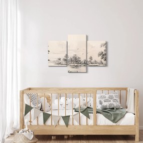 Tablou - Vintage peisaj desen peisaj (90x60 cm)