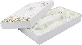 Set tacâmuri copii AZAY ursuleț albastru, linguriță și furculiță, cutie cadou elegantă cu tissue paper, 14.5 cm