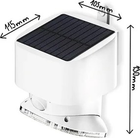 Viking - Aplică de perete solară LED cu senzor LED/1W/3,7V 3000/4000K