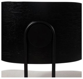 Scaune de dining albe/negre 4 buc. Cleo – Ixia