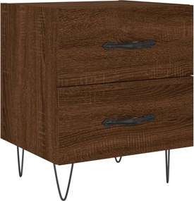 vidaXL Noptieră, stejar maro, 40x35x47,5 cm, lemn compozit