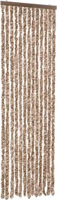 vidaXL Perdea pentru insecte, bej și maro închis, 56x185 cm, chenille