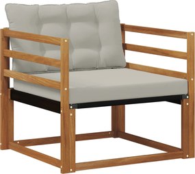 vidaXL Set de canapele de exterior Lemn solid de Acacia și Textilene