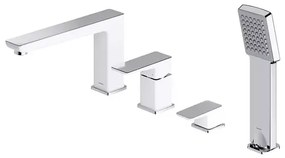 Baterie de cada dus cu 4 elemente Omnires Parma alb