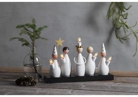 Decorațiune luminoasă alb-negru cu alimentare la priză Luciakör – Star Trading