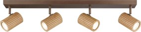 Brilliant - Corp de iluminat tip spot LAKEWOOD 4xGU10/10W/230V, maro