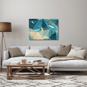 Tablou - Abstract turcoaz (70x50 cm)