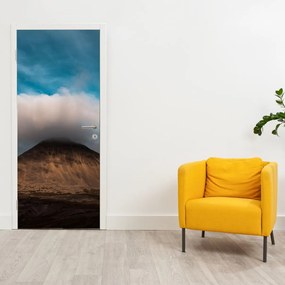 Fototapet pentru ușă - Nor deasupra crestei montane (95x205cm)