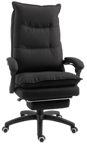 Vinsetto Scaun Birou cu Masaj, cu Înălțime Reglabilă, 6 Puncte de Masaj și Telecomandă, 70x62x120-130 cm, Negru | Aosom Romania