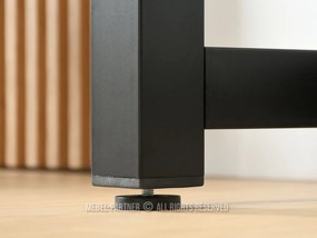 Set masă scaune pentru sufragerie Remma (stejar + negru) (pentru 2 persoane). Promo -11%. 1111874