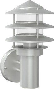 vidaXL Corp de iluminat exterior de perete, argintiu, oțel inoxidabil