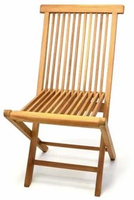 Scaun pliabil de grădină DIVERO - lemn de tec