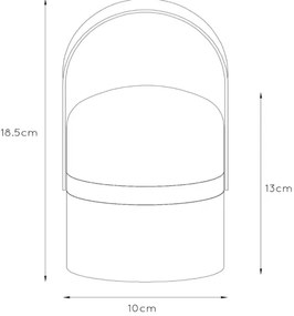 Lampă LED dimabilă de exterior Lucide 06802/01/33 LITTLE JOE LED/0,3W/3,7V IP44