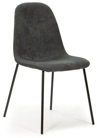 Scaune de dining gri-închis 4 buc. Renne – Marckeric